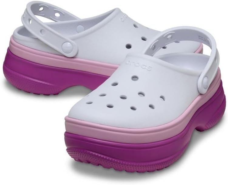 image:imageCrocs UnisexAdult Classic Stacked Clogs Platform PlatformGrapeberry