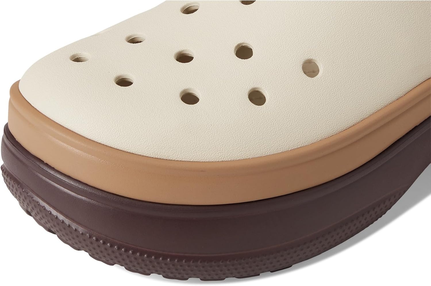 image:imageCrocs UnisexAdult Classic Stacked Clogs Platform PlatformMocha