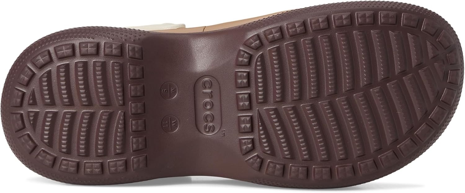 image:imageCrocs UnisexAdult Classic Stacked Clogs Platform PlatformMocha