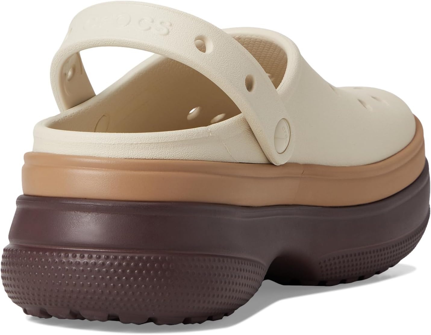 image:imageCrocs UnisexAdult Classic Stacked Clogs Platform PlatformMocha