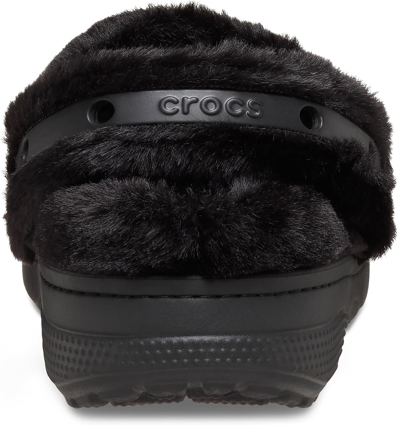 image:imageCrocs UnisexAdult Classic Unfurgettable Lined Clogs Fuzzy SlippersBlack
