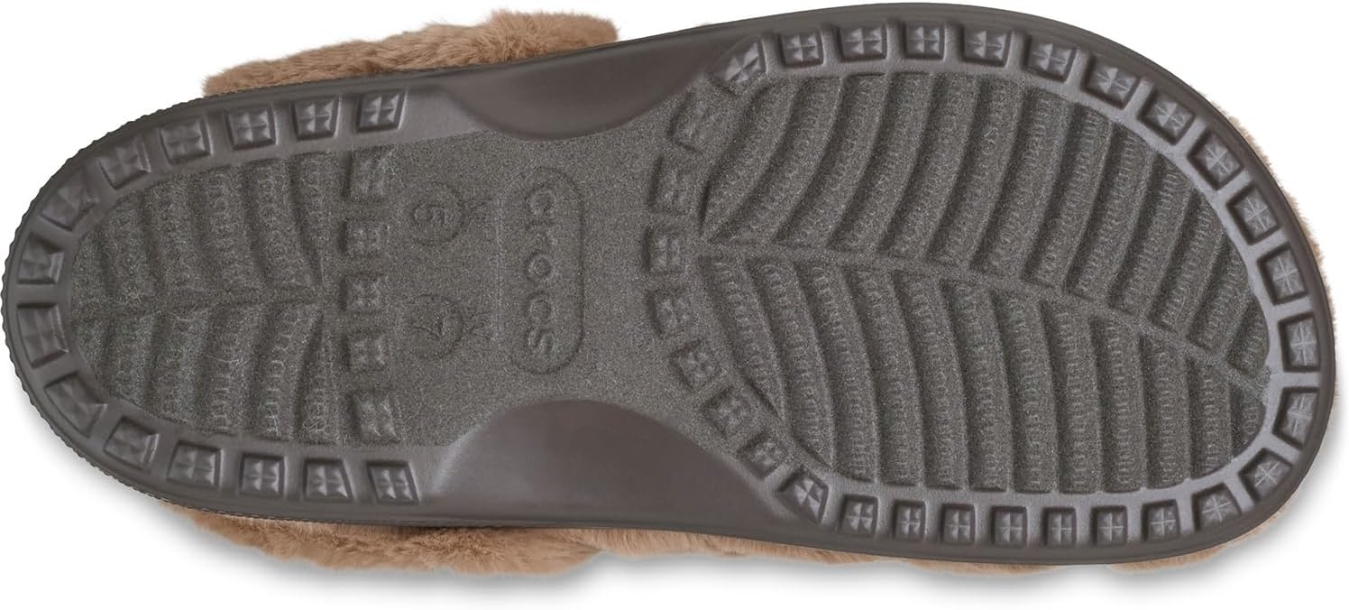 image:imageCrocs UnisexAdult Classic Unfurgettable Lined Clogs Fuzzy SlippersMilk Chocolate