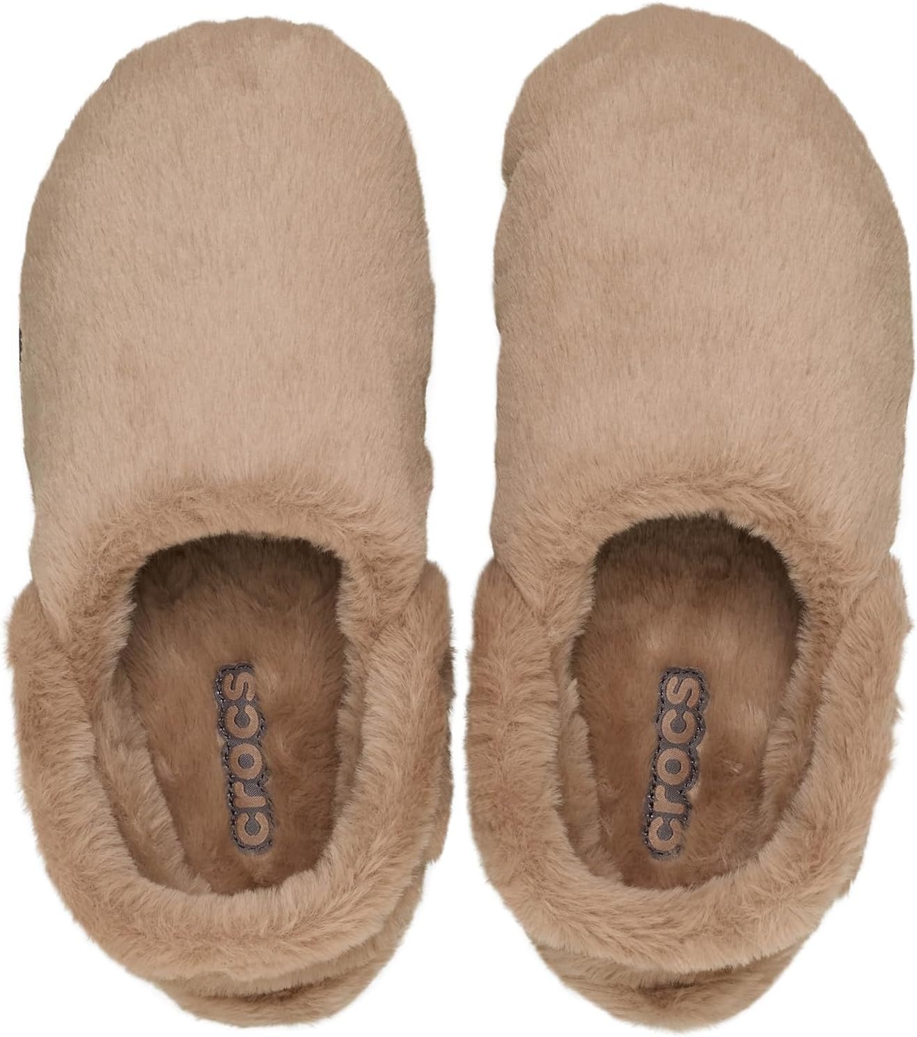 image:imageCrocs UnisexAdult Classic Unfurgettable Lined Clogs Fuzzy SlippersMilk Chocolate