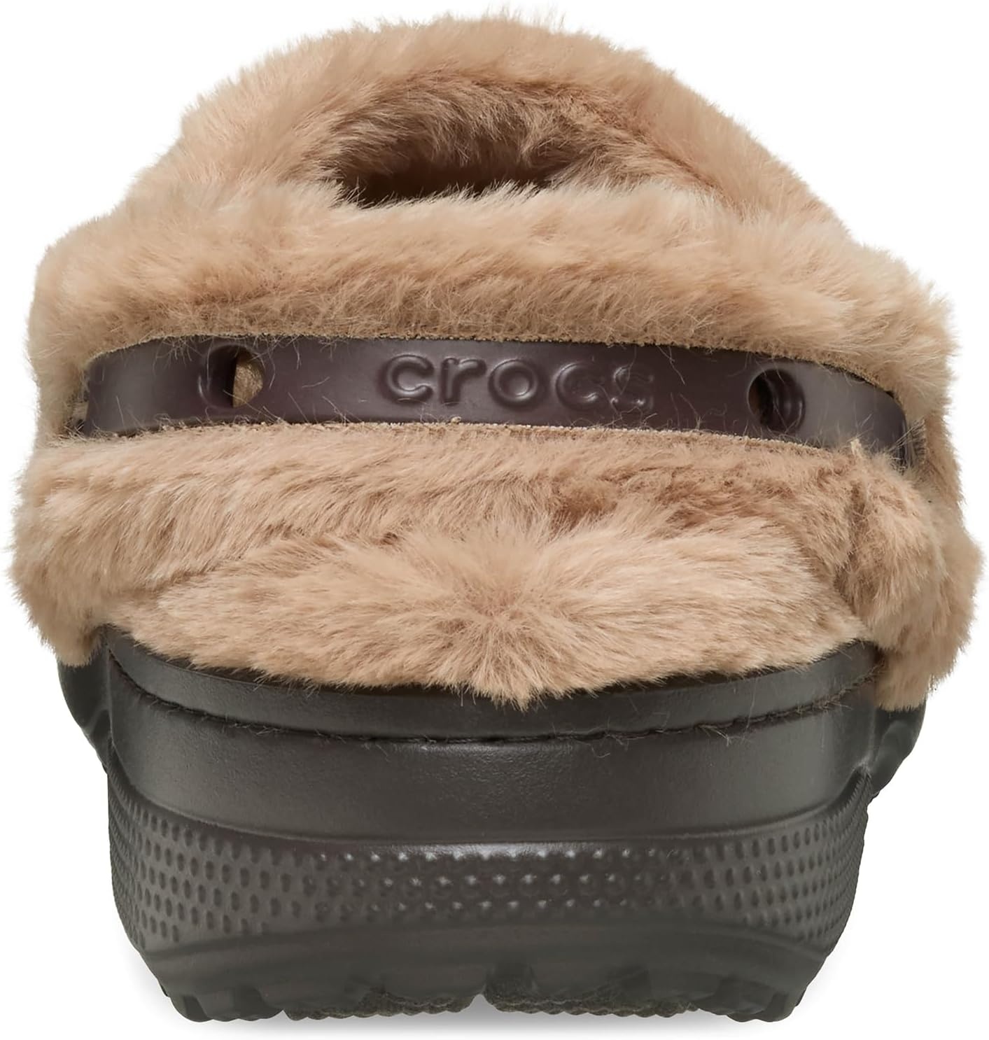 image:imageCrocs UnisexAdult Classic Unfurgettable Lined Clogs Fuzzy SlippersMilk Chocolate