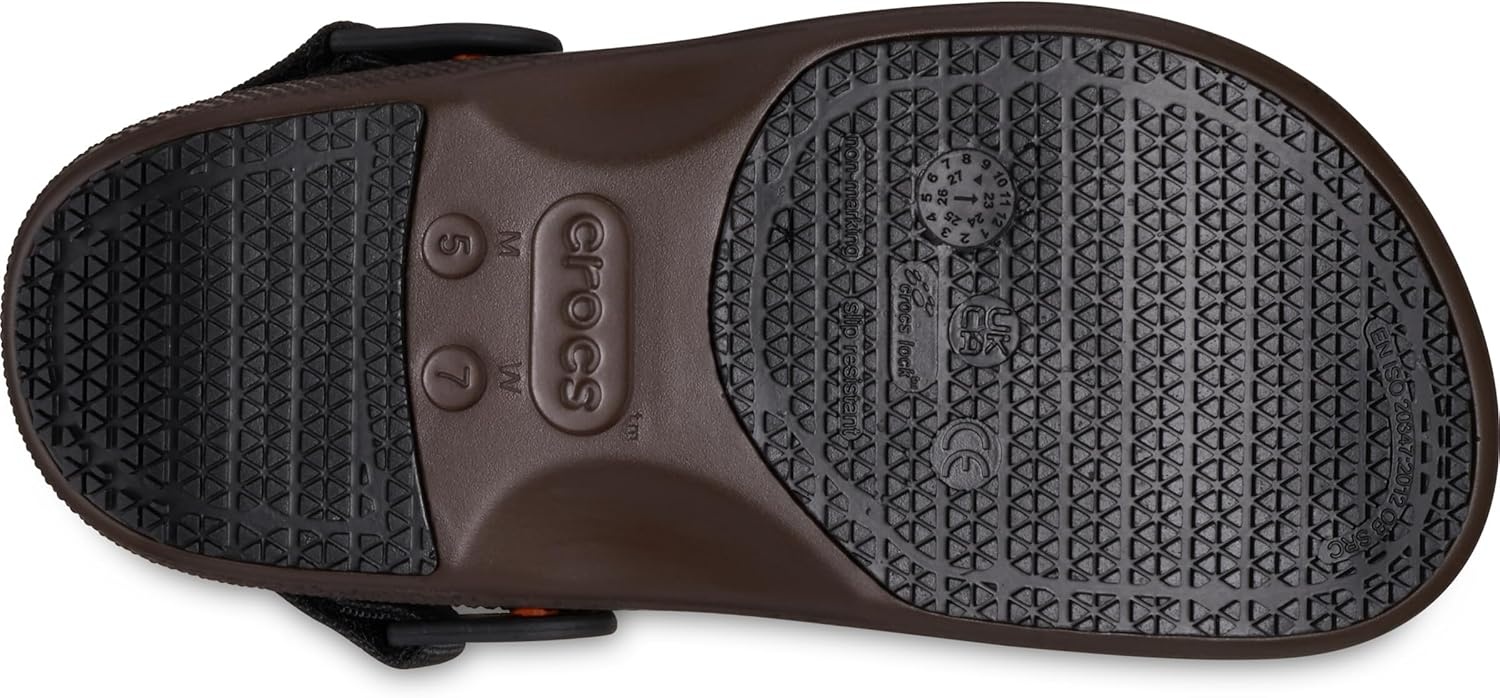 image:imageCrocs UnisexAdult Classic Work Clogs Enclosed Toe Slip Resistant All Day ComfortCoffee