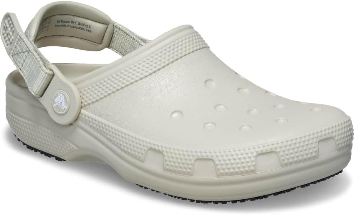 image:imageCrocs UnisexAdult Classic Work Clogs Enclosed Toe Slip Resistant All Day ComfortMeteor