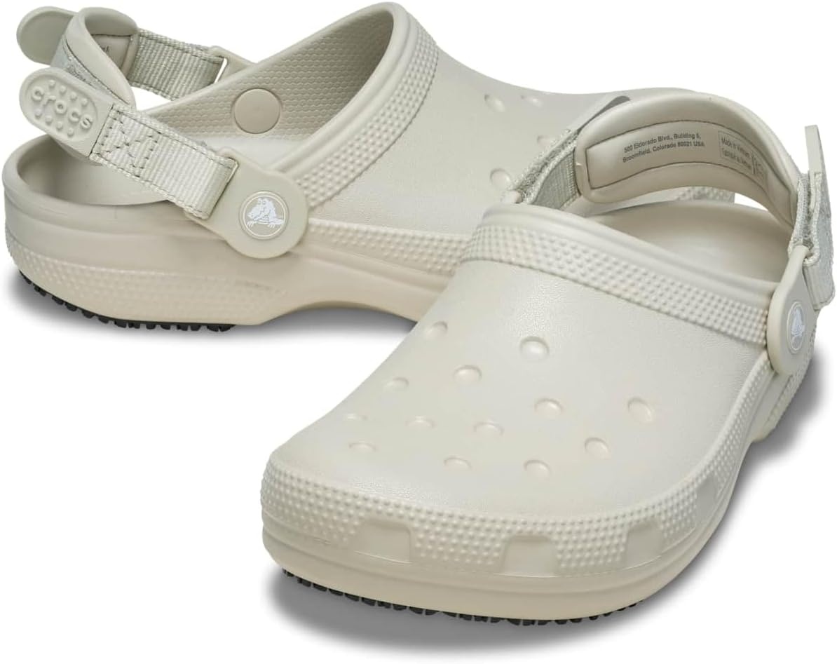 image:imageCrocs UnisexAdult Classic Work Clogs Enclosed Toe Slip Resistant All Day ComfortMeteor