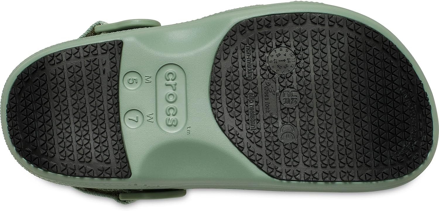 image:imageCrocs UnisexAdult Classic Work Clogs Enclosed Toe Slip Resistant All Day ComfortMoss