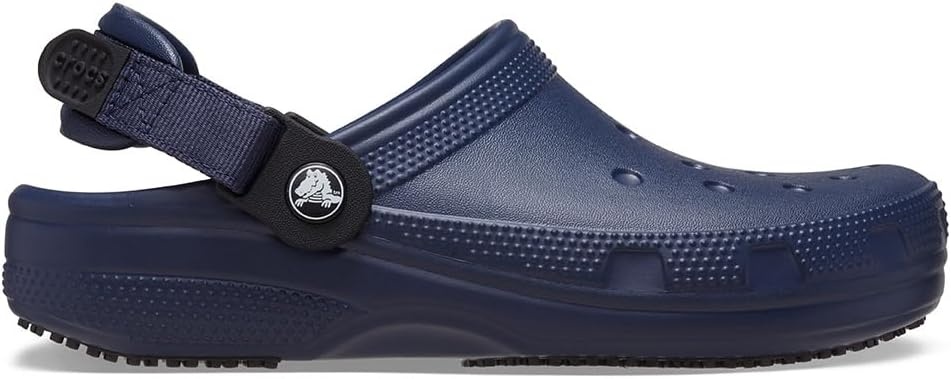image:imageCrocs UnisexAdult Classic Work Clogs Enclosed Toe Slip Resistant All Day ComfortNavy