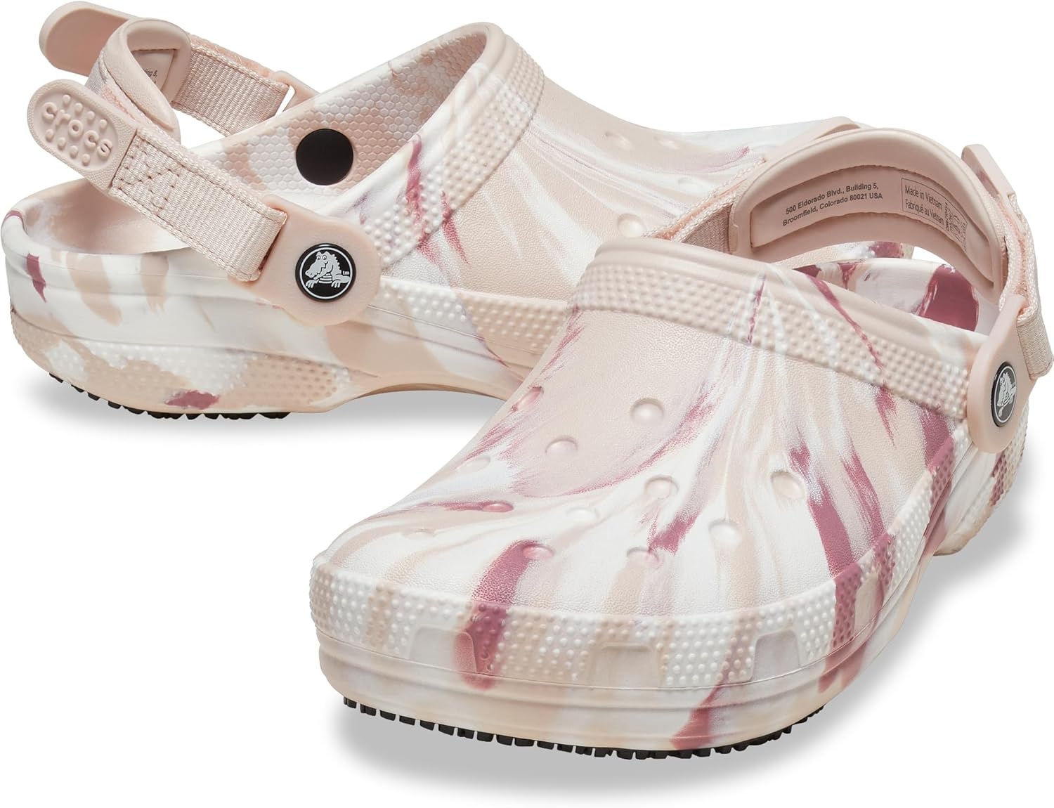 image:imageCrocs UnisexAdult Classic Work Clogs Enclosed Toe Slip Resistant All Day ComfortQuartzMulti