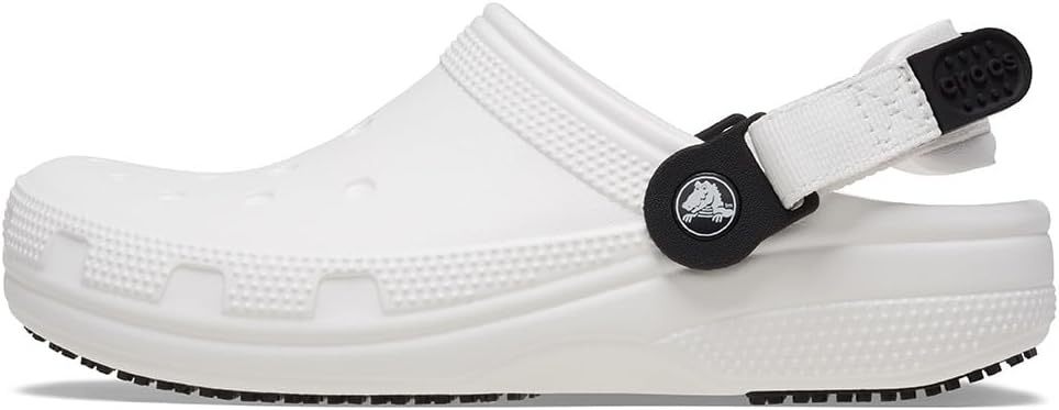 image:imageCrocs UnisexAdult Classic Work Clogs Enclosed Toe Slip Resistant All Day ComfortWhite