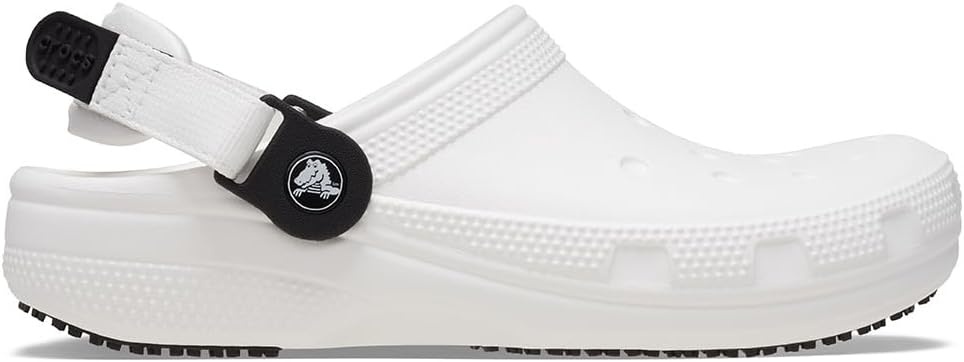 image:imageCrocs UnisexAdult Classic Work Clogs Enclosed Toe Slip Resistant All Day ComfortWhite