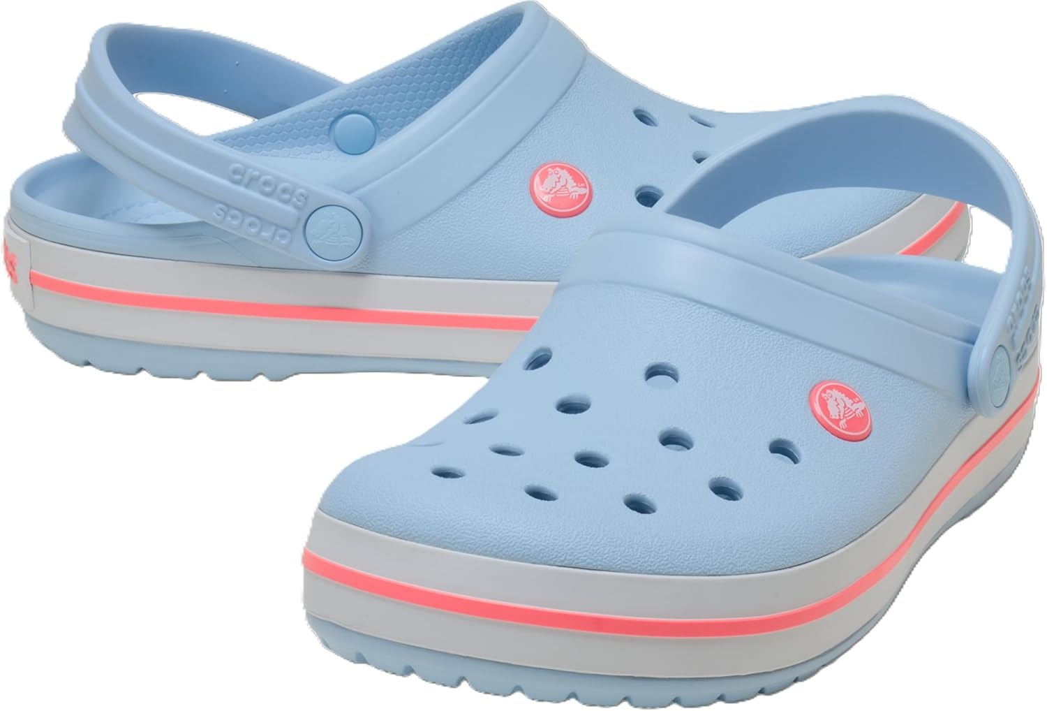 image:imageCrocs UnisexAdult Crocband ClogBlue FrostGuava
