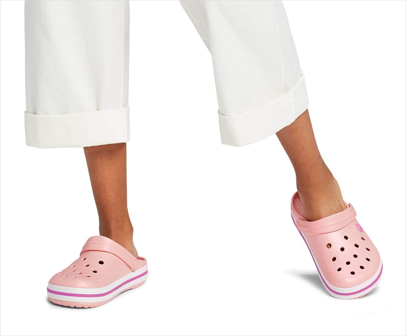 image:imageCrocs UnisexAdult Crocband ClogPearl PinkWild Orchid