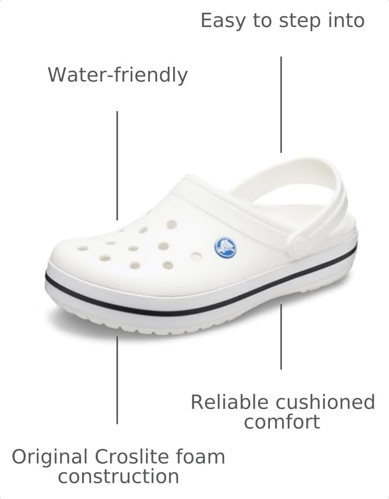 image:imageCrocs UnisexAdult Crocband ClogWhite