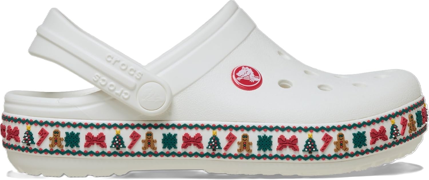 image:imageCrocs UnisexAdult Crocband ClogWhite Holiday