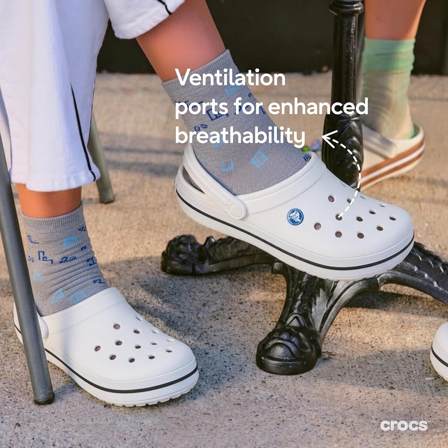 image:imageCrocs UnisexAdult Crocband ClogWhiteBlack