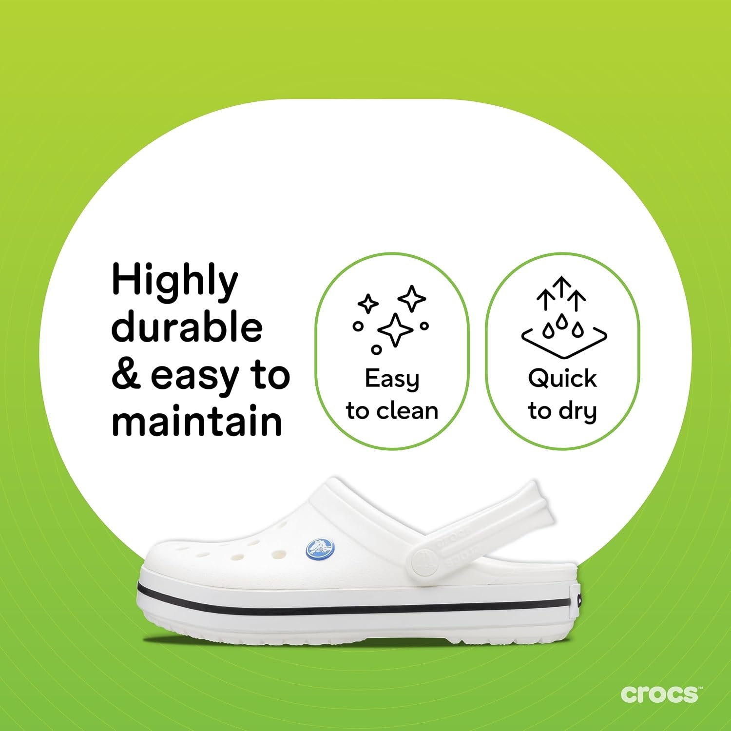 image:imageCrocs UnisexAdult Crocband ClogWhiteBlack