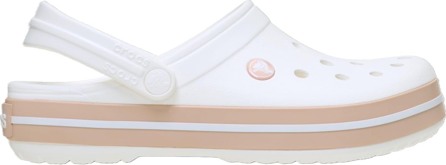 image:imageCrocs UnisexAdult Crocband ClogWhitePink Caramel