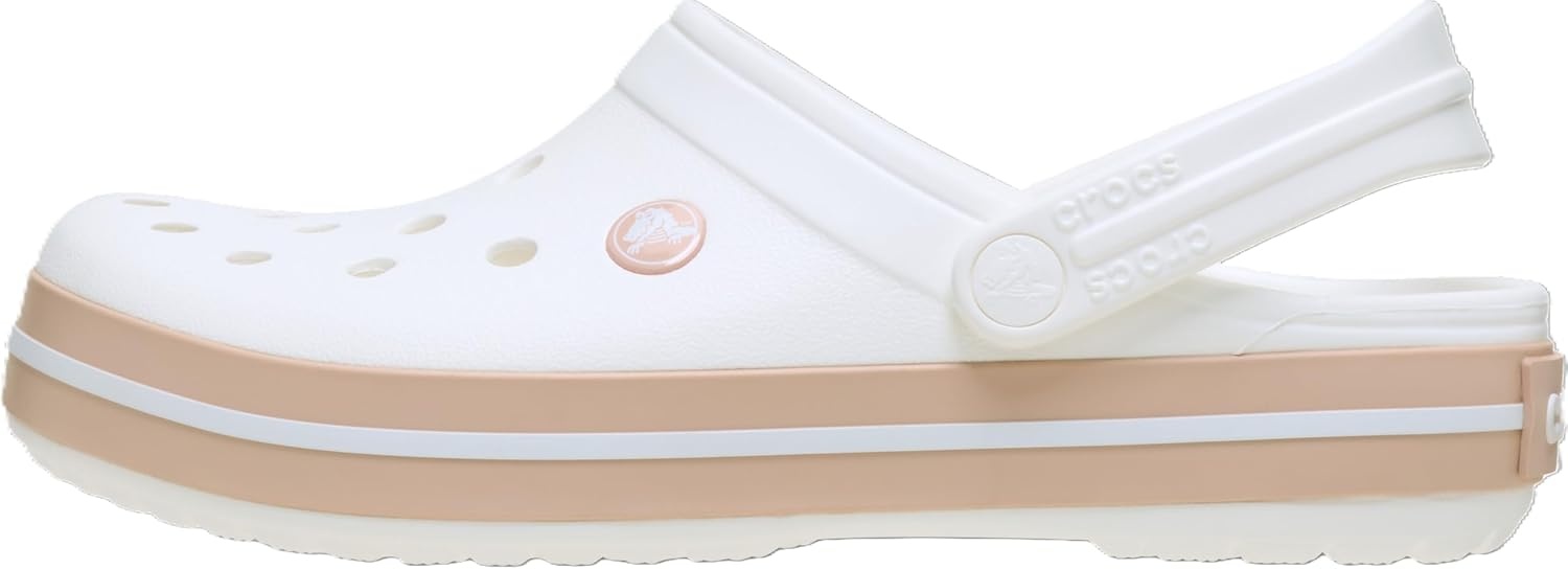 image:imageCrocs UnisexAdult Crocband ClogWhitePink Caramel