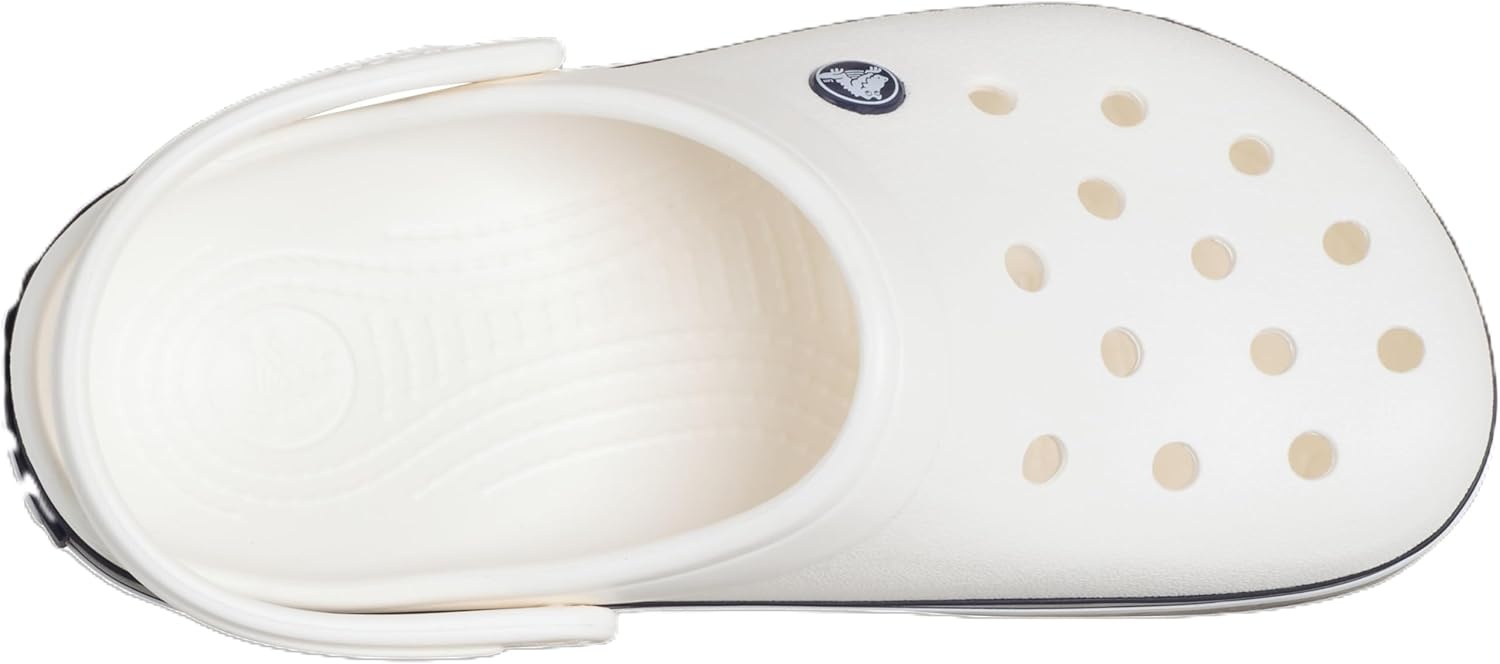 image:imageCrocs UnisexAdult Crocband ClogWhiteWhiteNavy