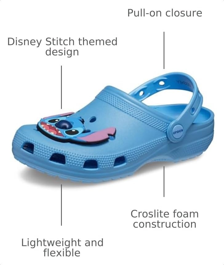 image:imageCrocs UnisexAdult Disney Stitch Classic ClogsBlue