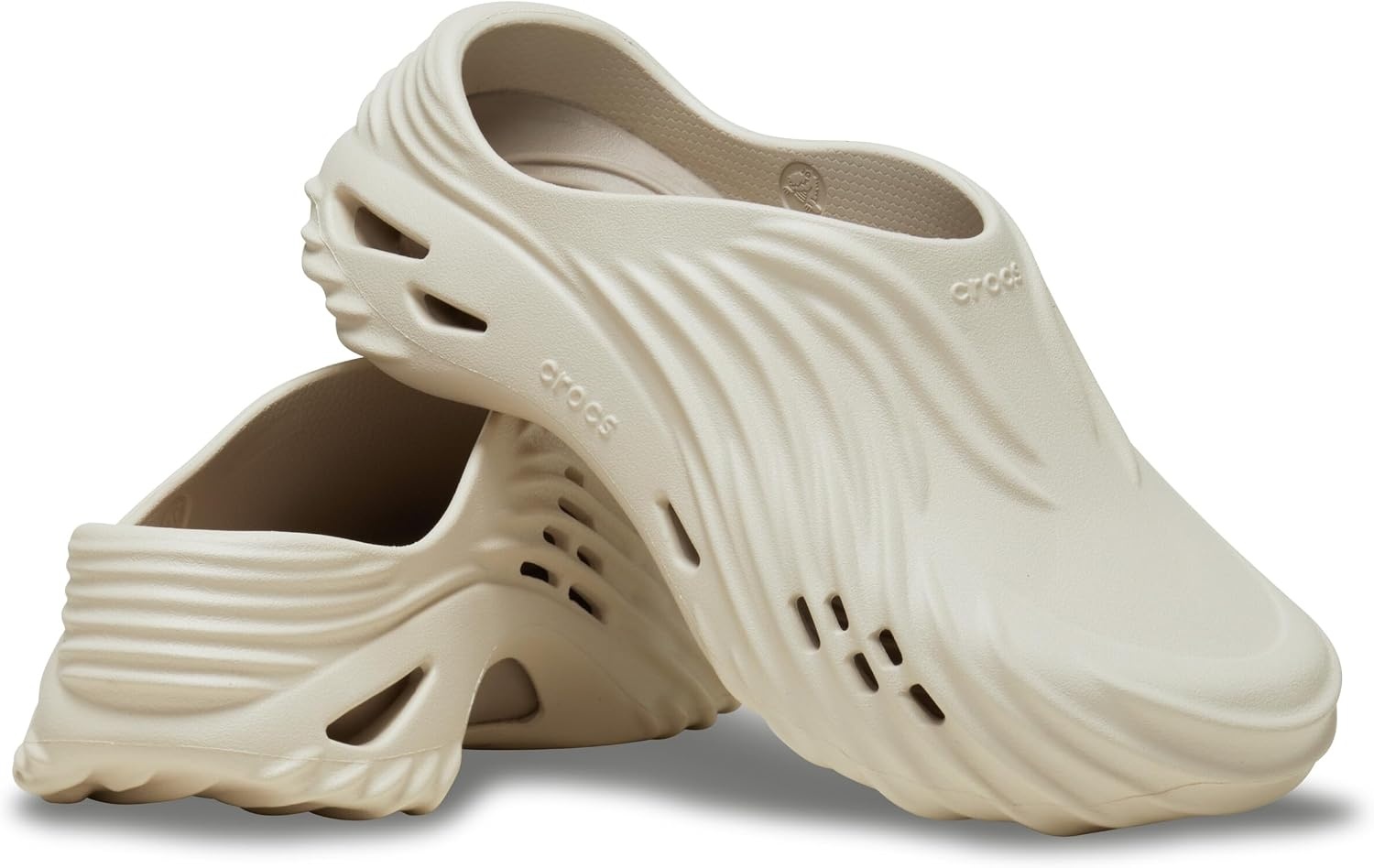 image:imageCrocs UnisexAdult Echo Wave ClogsAlmond Tint