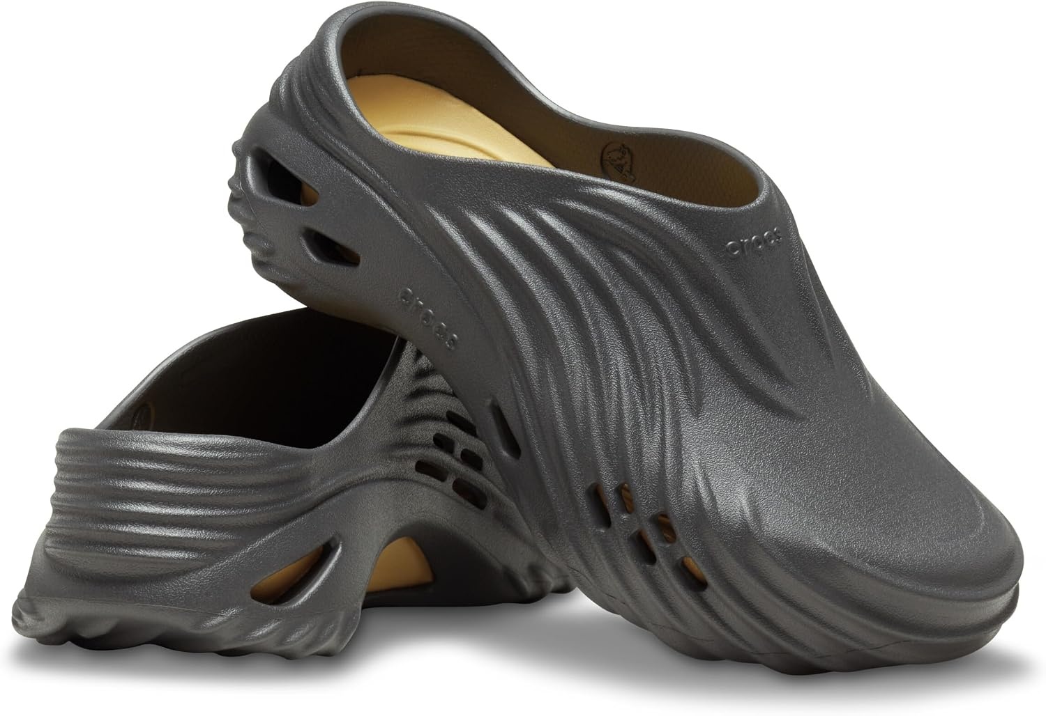 image:imageCrocs UnisexAdult Echo Wave ClogsBlack Sand