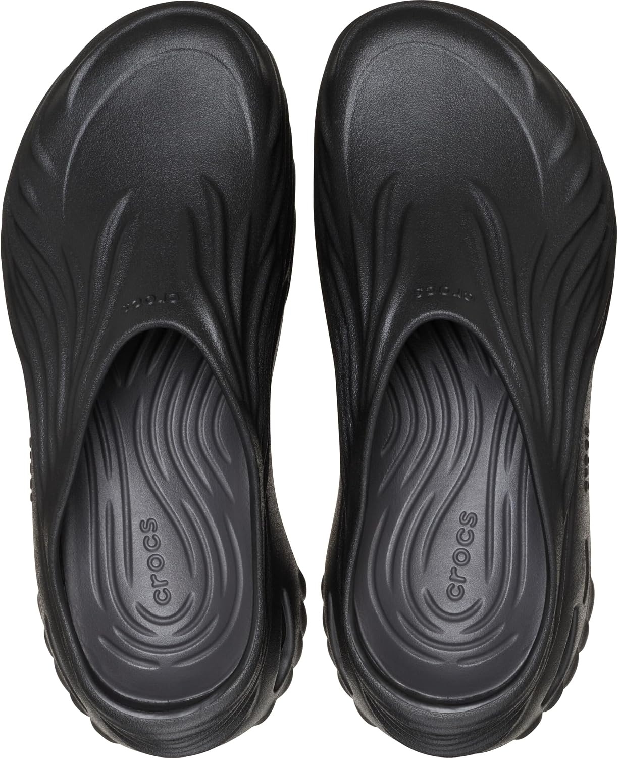 image:imageCrocs UnisexAdult Echo Wave ClogsBlackBlack