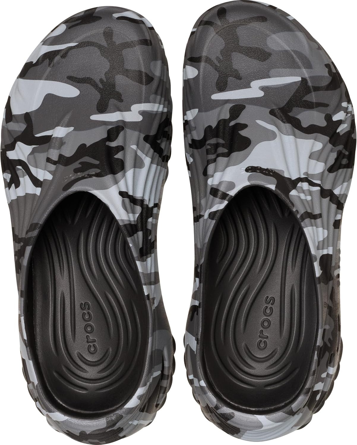 image:imageCrocs UnisexAdult Echo Wave ClogsBlackSlate Grey
