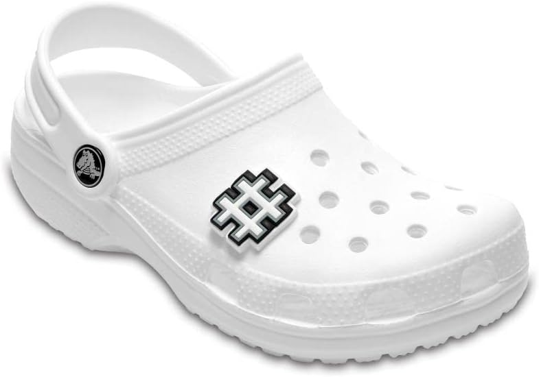 image:imageCrocs UnisexAdult Jibbitz Shoe Charms Letter Shoe Charm Singles Cute Crocs Charms for Girls and BoysHashtag