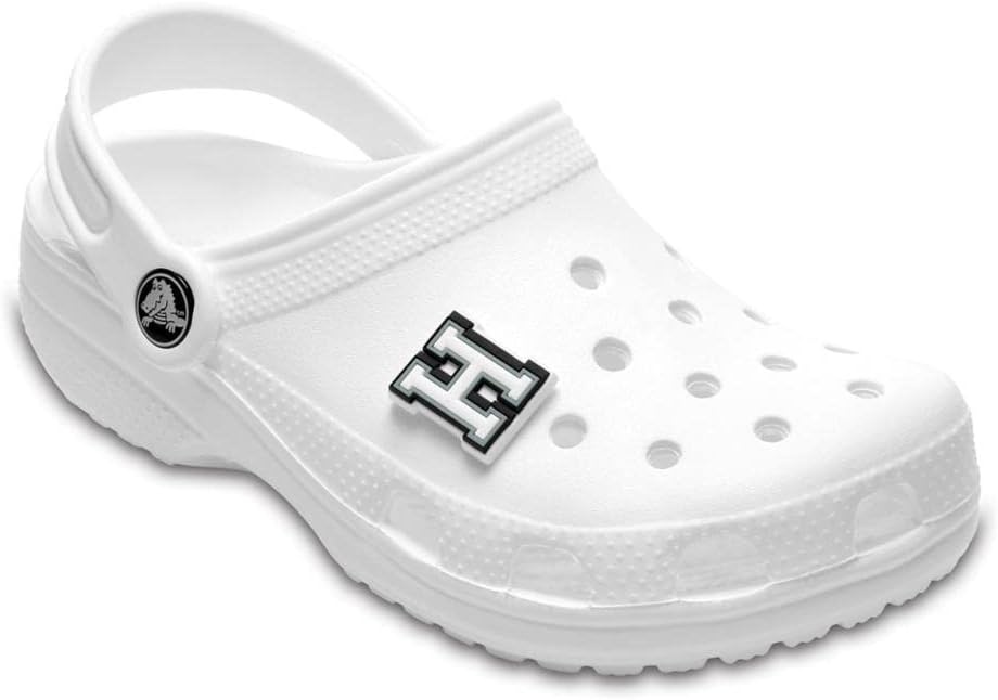 image:imageCrocs UnisexAdult Jibbitz Shoe Charms Letter Shoe Charm Singles Cute Crocs Charms for Girls and BoysLetter H