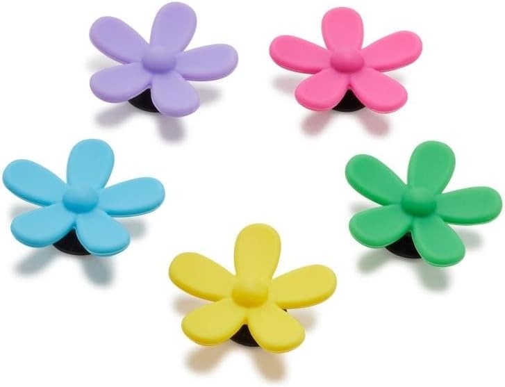 image:imageCrocs UnisexAdult Jibbitz Shoe Spirit Girls Multi Pack Charms for Teens Flower Power 5 Pack