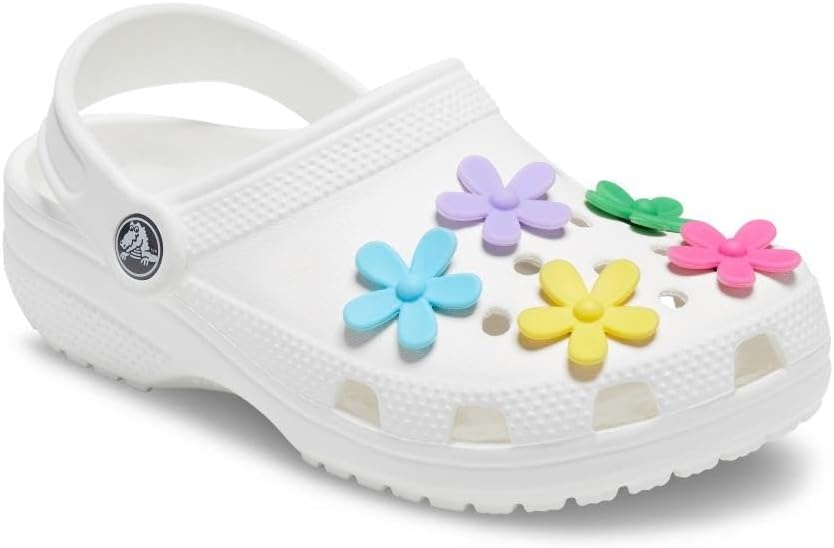 image:imageCrocs UnisexAdult Jibbitz Shoe Spirit Girls Multi Pack Charms for Teens Flower Power 5 Pack