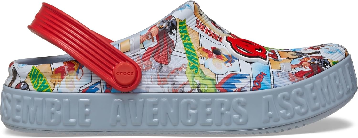 image:imageCrocs UnisexChild Avengers Off Court Clogs Little KidBig KidBlue Grey