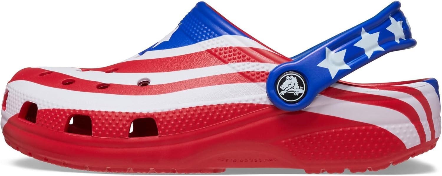 image:imageCrocs UnisexChild Classic American Flag Clogs ToddlerLittle KidBig KidMulti