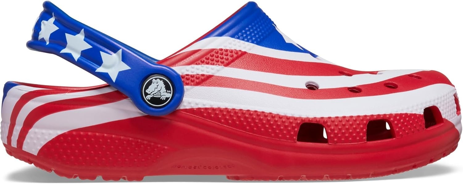image:imageCrocs UnisexChild Classic American Flag Clogs ToddlerLittle KidBig KidMulti