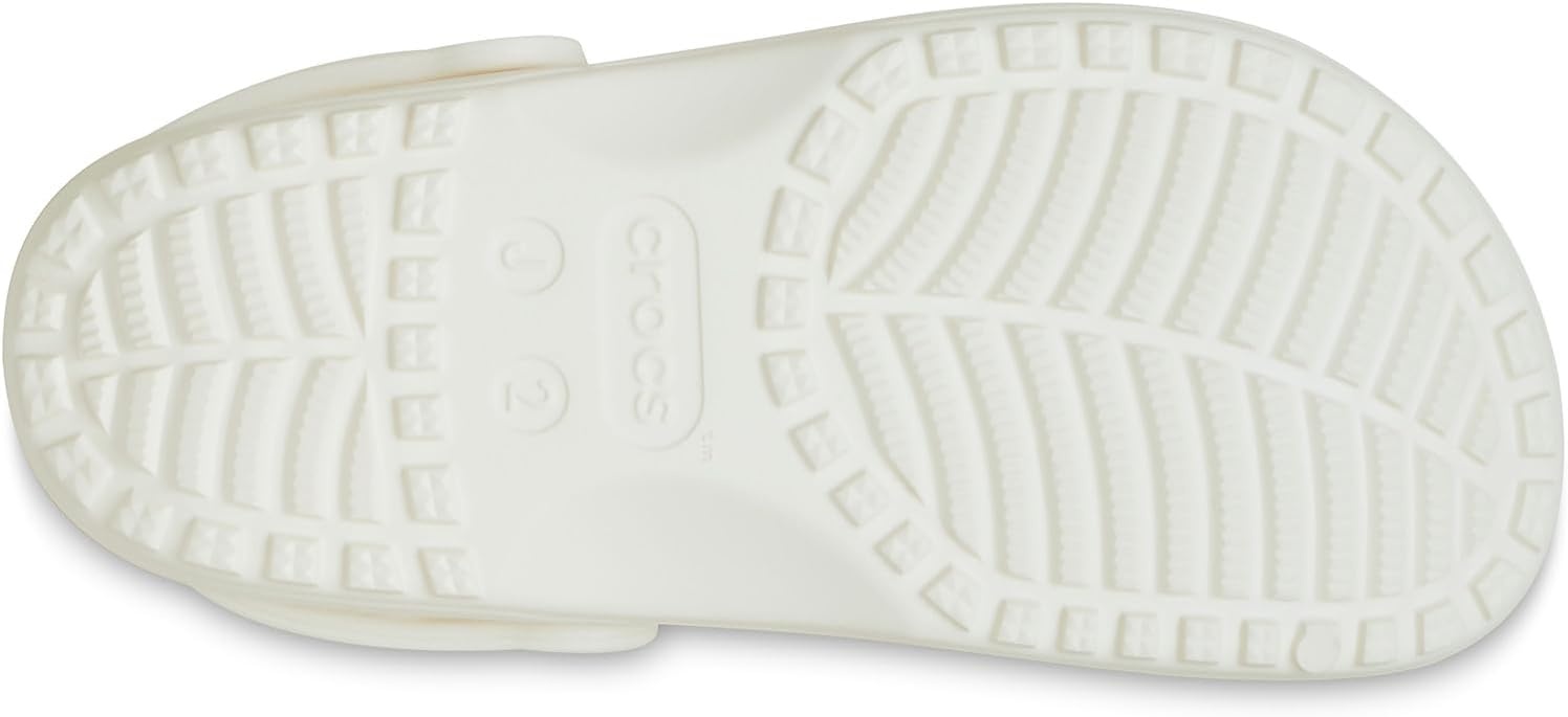 image:imageCrocs UnisexChild Classic Clogs with Floral Cut Out Design Kids and Toddler ShoesChalk