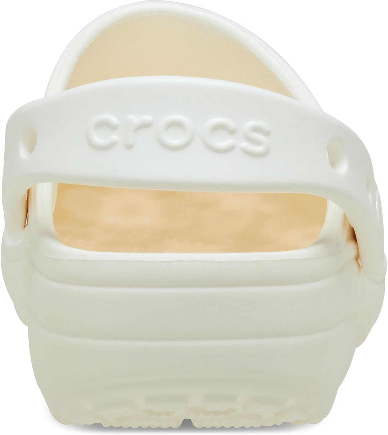 image:imageCrocs UnisexChild Classic Clogs with Floral Cut Out Design Kids and Toddler ShoesChalk