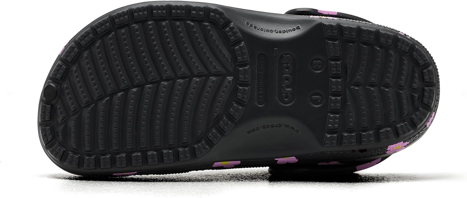 image:imageCrocs UnisexChild Classic Graphic ClogBlackFlowers