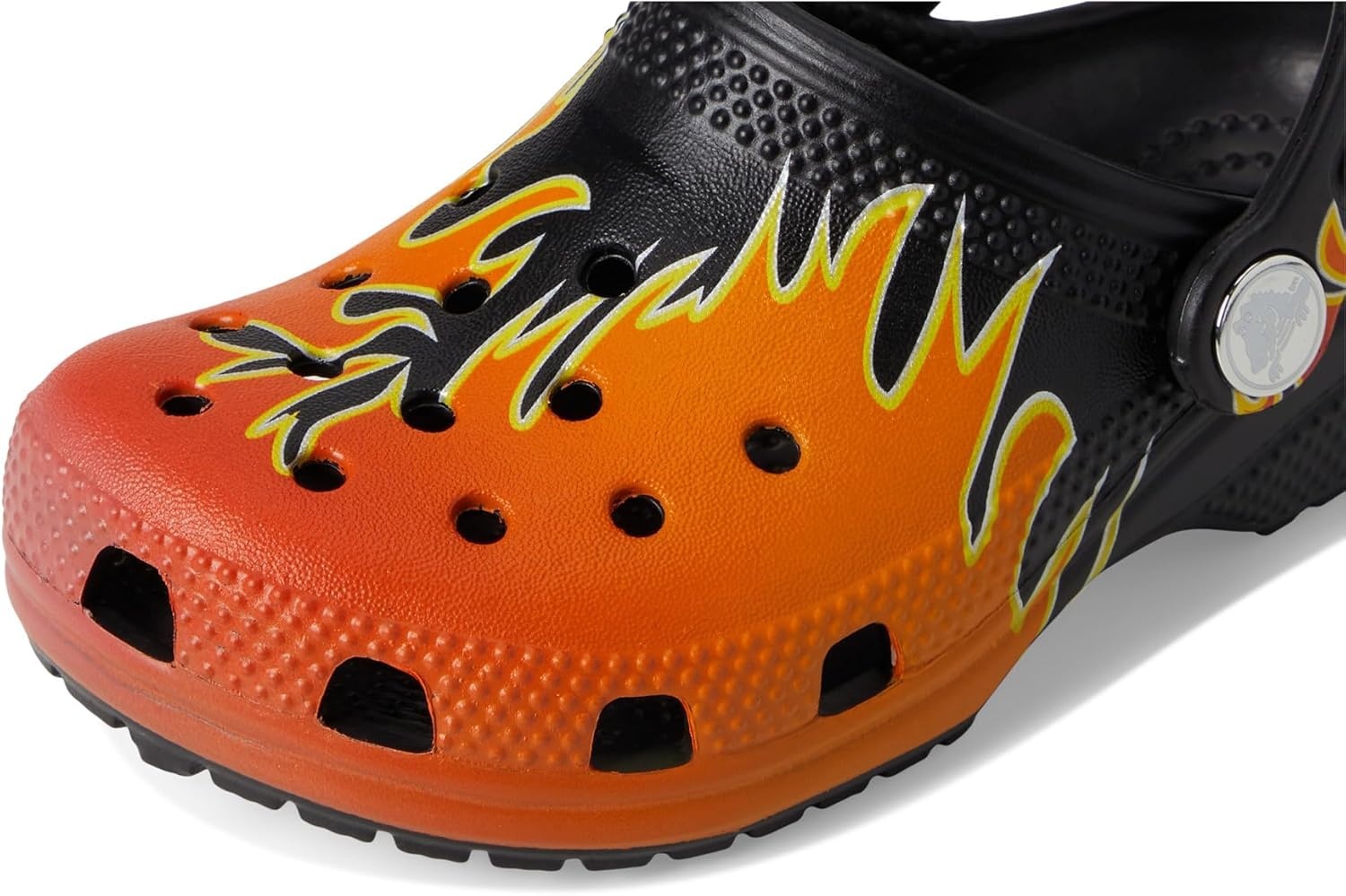 image:imageCrocs UnisexChild Classic Graphic ClogBlackMulti Flames