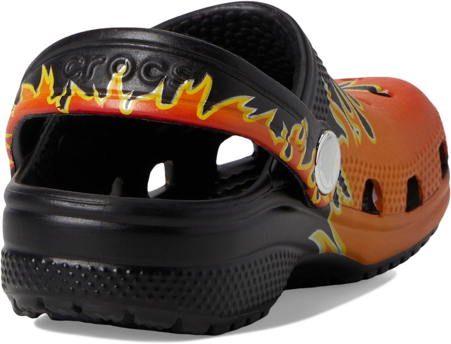 image:imageCrocs UnisexChild Classic Graphic ClogBlackMulti Flames