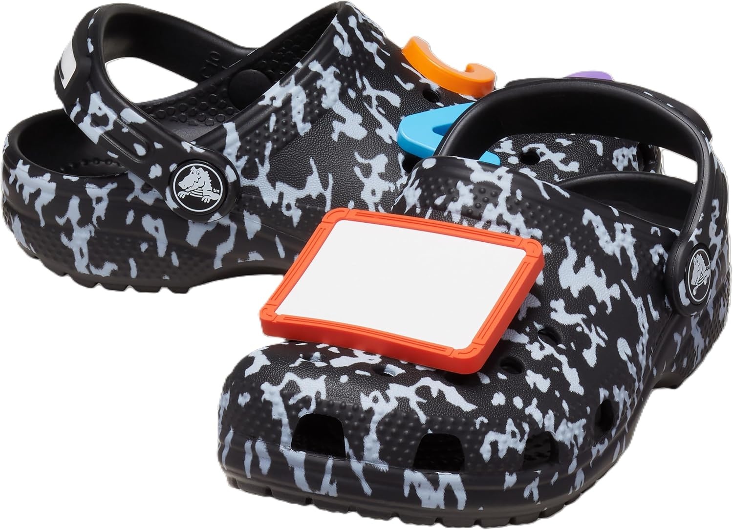 image:imageCrocs UnisexChild Classic Graphic ClogBlackWhite