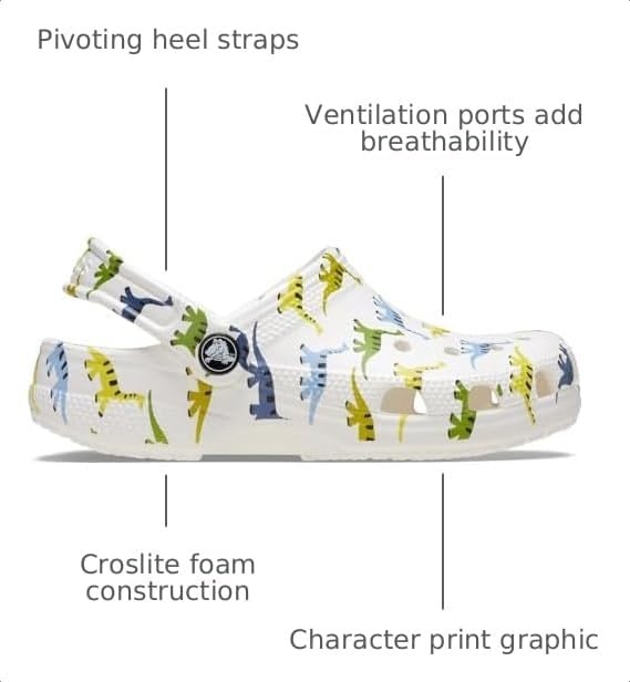image:imageCrocs UnisexChild Classic Graphic ClogDinosaur