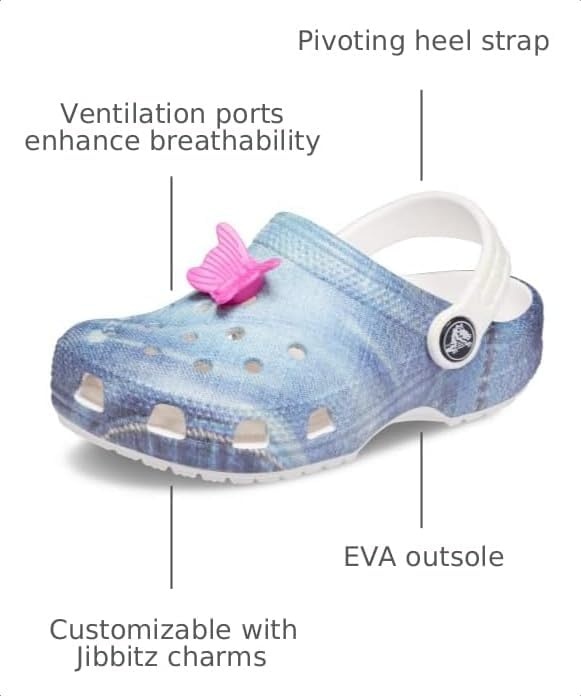 image:imageCrocs UnisexChild Classic Graphic ClogWhiteMulti