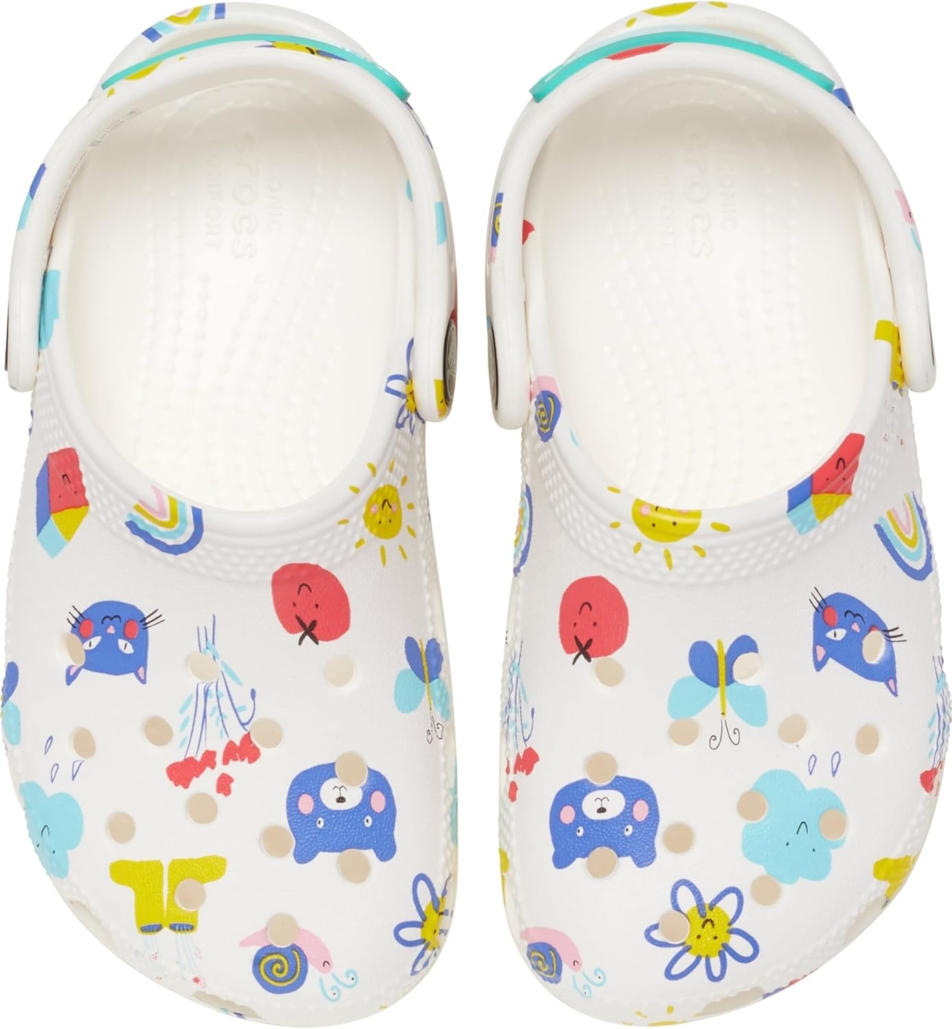 image:imageCrocs UnisexChild Classic Graphic ClogWhiteMulti