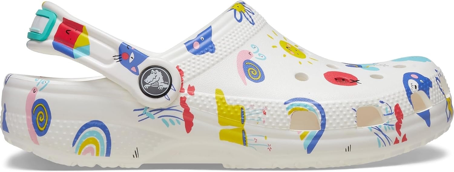 image:imageCrocs UnisexChild Classic Graphic ClogWhiteMulti