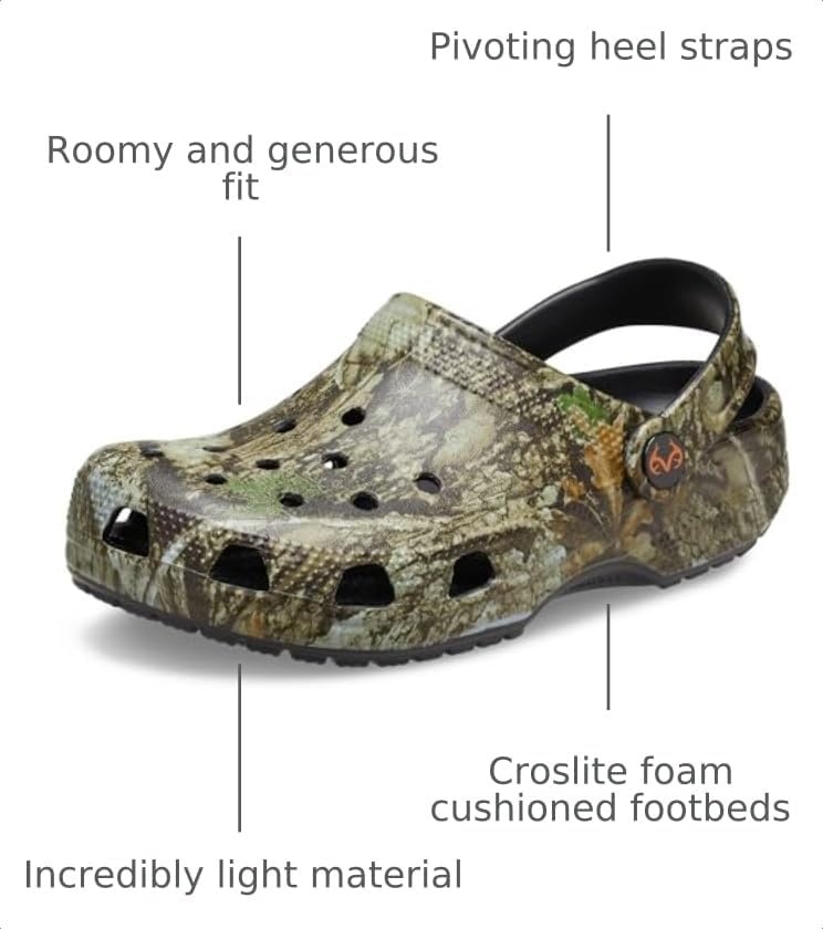 image:imageCrocs UnisexChild Classic Realtree Lined ClogMulti Apx