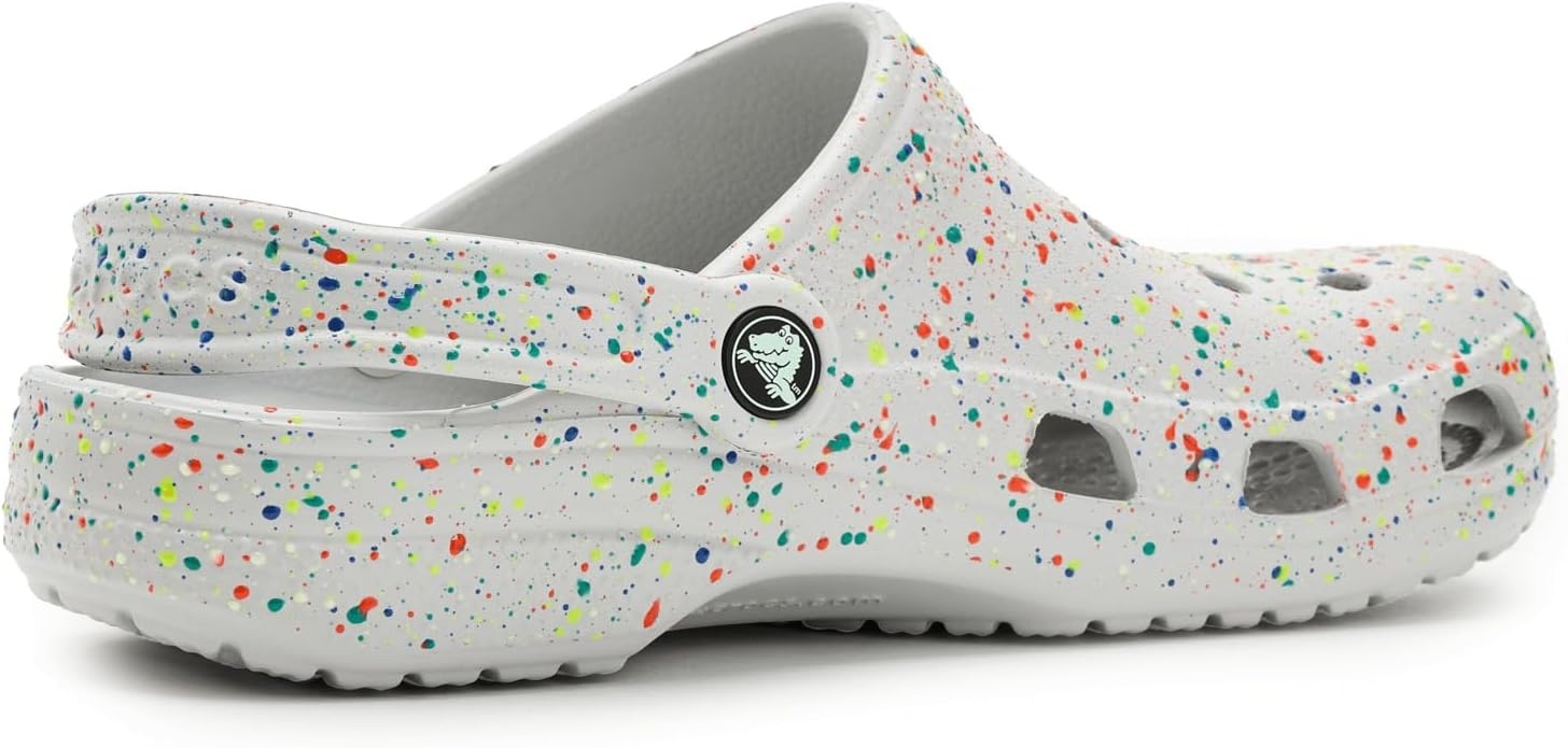 image:imageCrocs UnisexChild Classic Watercolor Marbled ClogAtmosphereMulti Glow