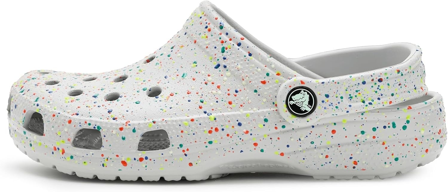 image:imageCrocs UnisexChild Classic Watercolor Marbled ClogAtmosphereMulti Glow